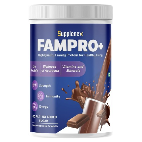 Suppplenex Fampro High Protein Shake 450g – Daily Nutrition for Men & Women, Strength & Energy Support,