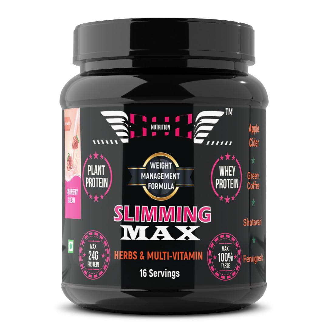 Slimming Max Women Protein Powder 500gm | Strawberry Flavour | Weight Loss Protein Powder