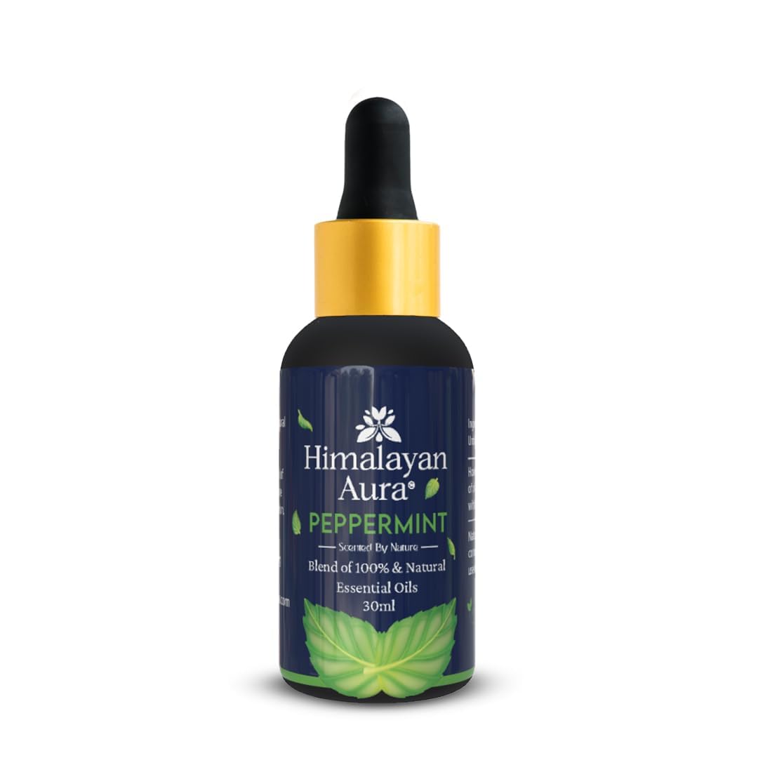 Himalayan Aura Peppermint Essential Oil 30ml – Skin & Aromatherapy Organic & Edible
