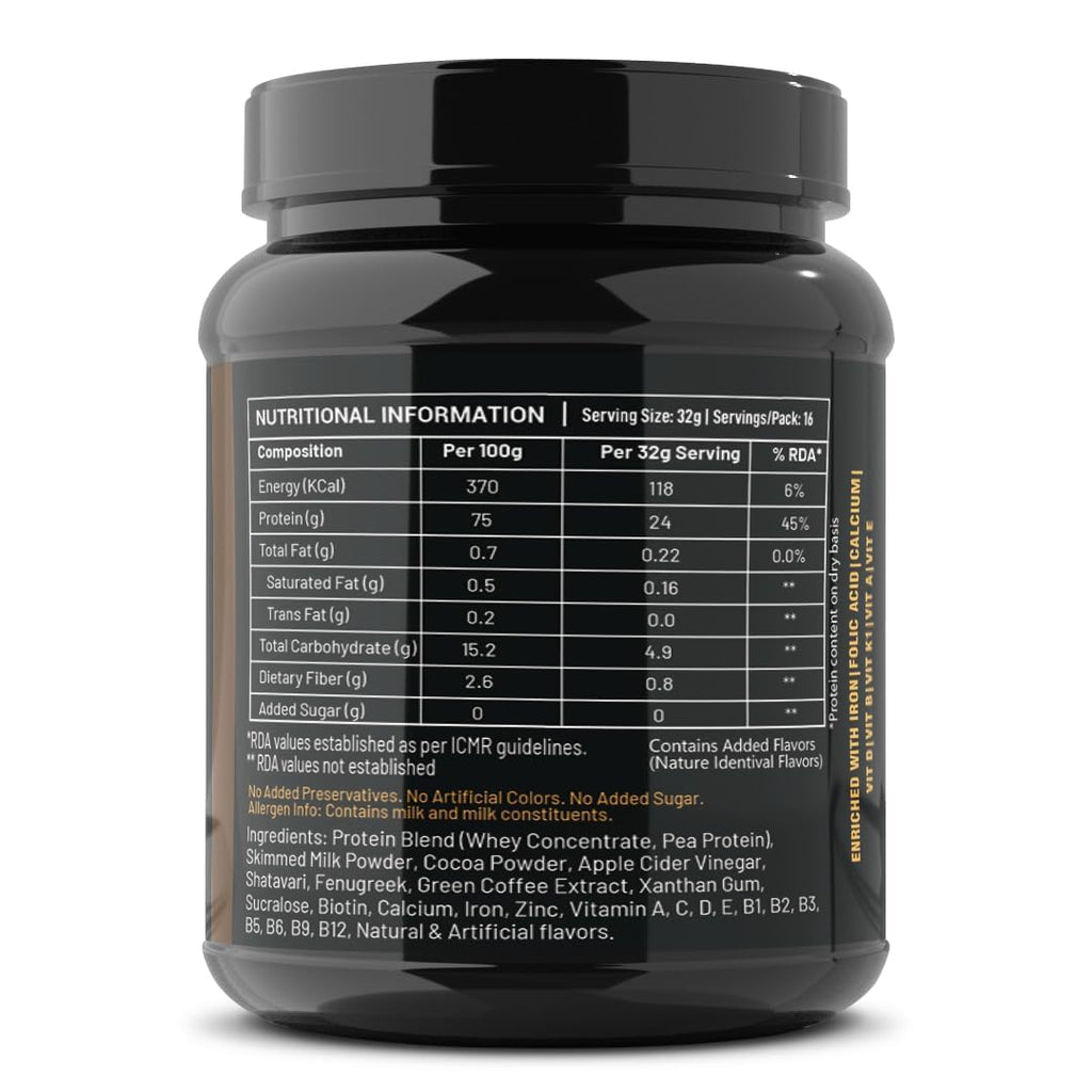 Slimming Max Women Protein Powder 500gm | Chocolate Flavour | Weight Loss Protein Powder