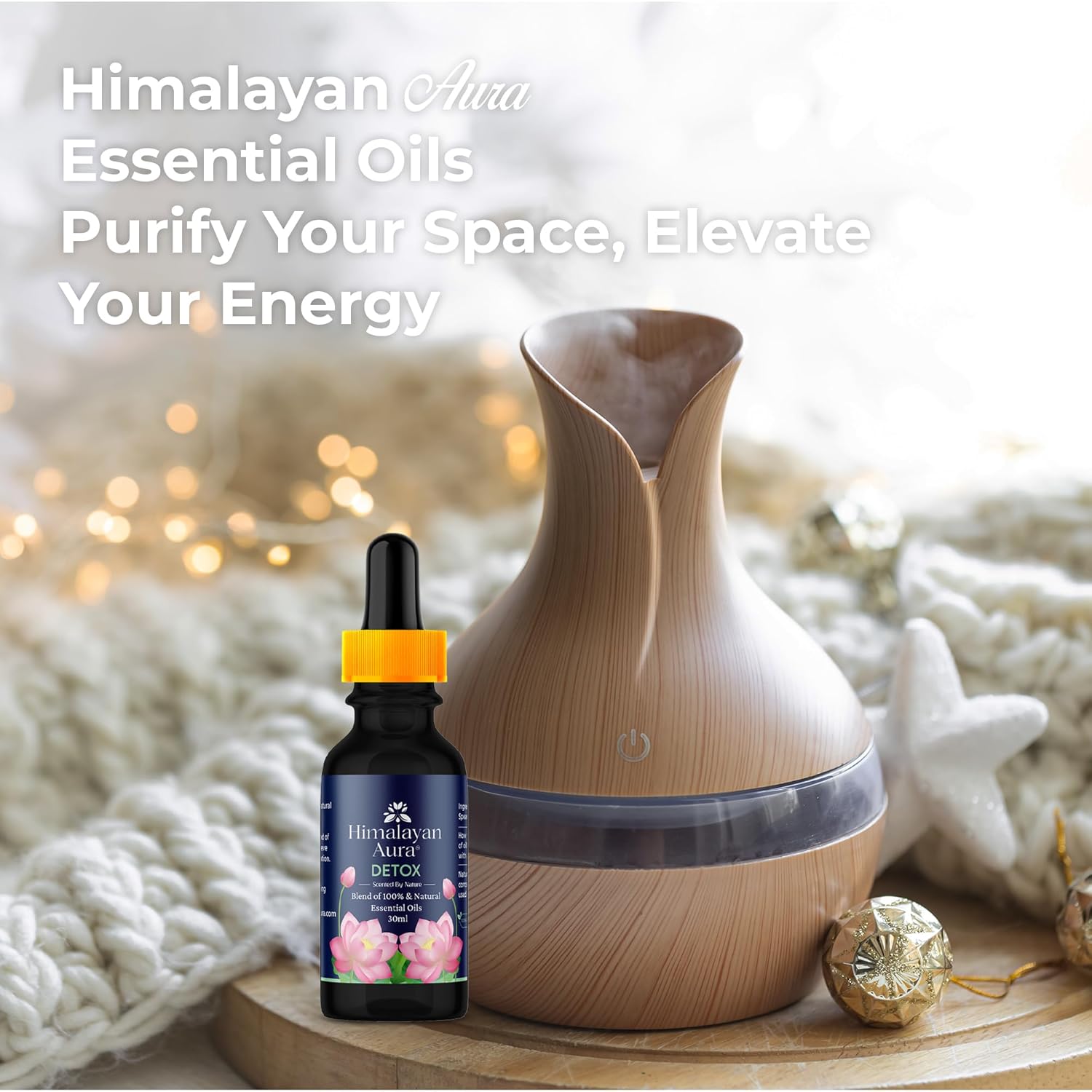 Himalayan Aura Detox Essential Oil |100% Pure & Natural Essential Oils with Therapeutic Grade for Cleansing, Healing, and Aromatherapy | 30 ML
