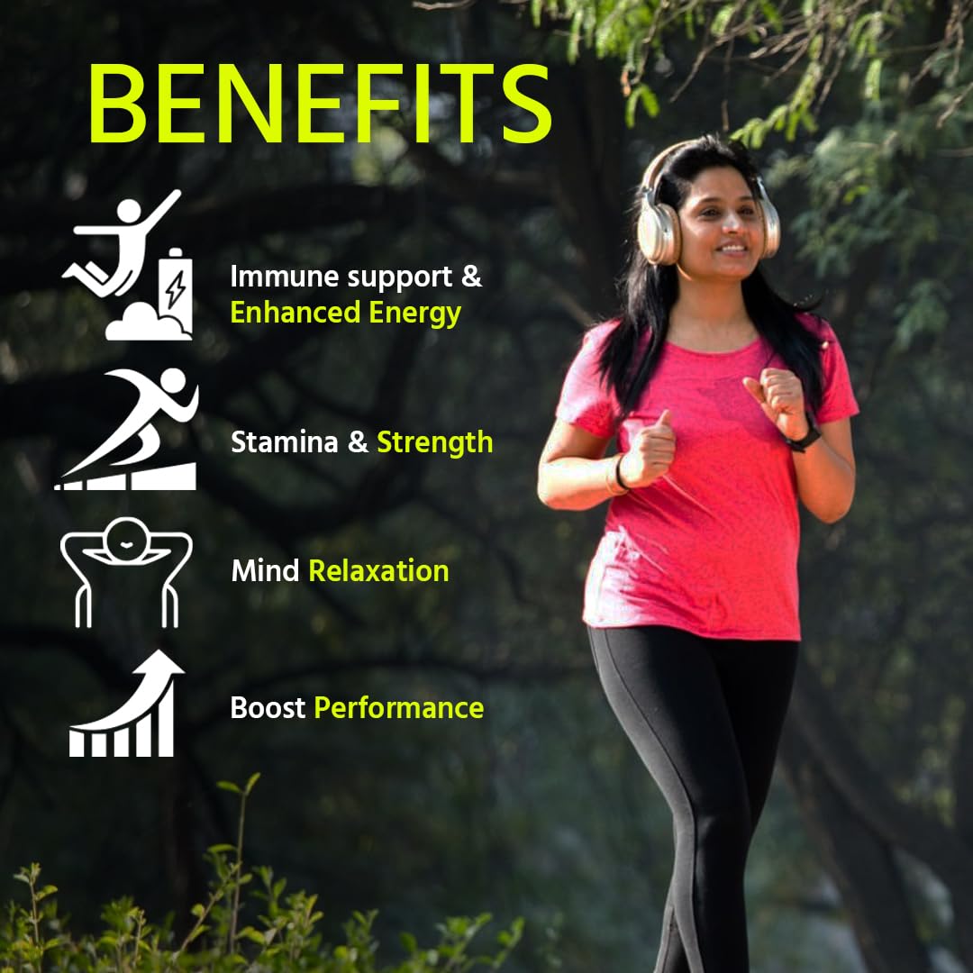 Supplenex Ashwagandha KSM-66 Herbal Chewing Gum 250mg | Boosts Strength & Stress Relief | 30 Gums