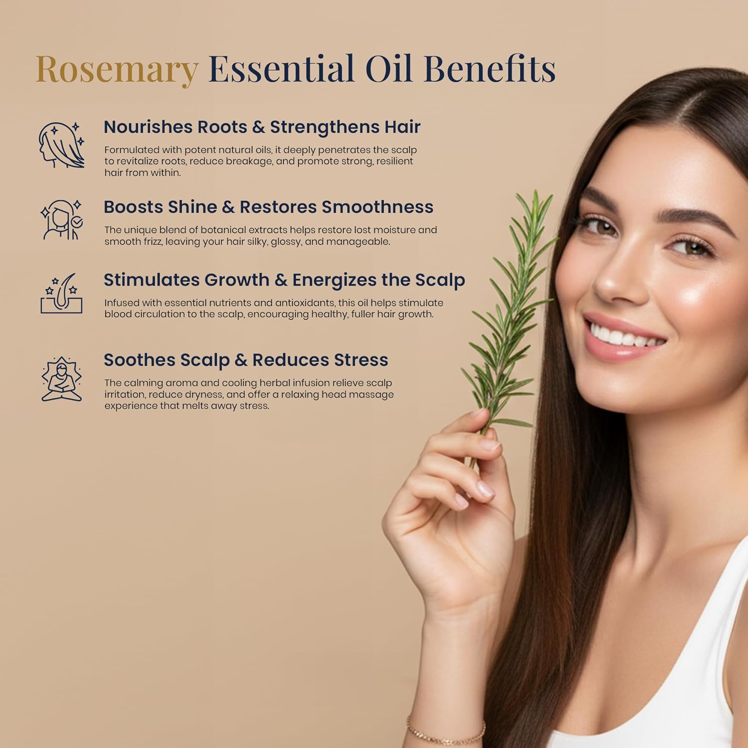 Himalayan Aura Rosemary Essential Oil 30ml – Hair Growth, Anti-Dandruff & Aromatherapy