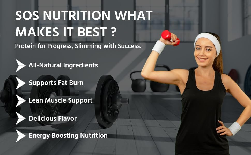 SOS Nutrition Size Zero Slimming Shake – High Protein Whey & Plant Blend with Multivitamins (Strawberry, 300g)