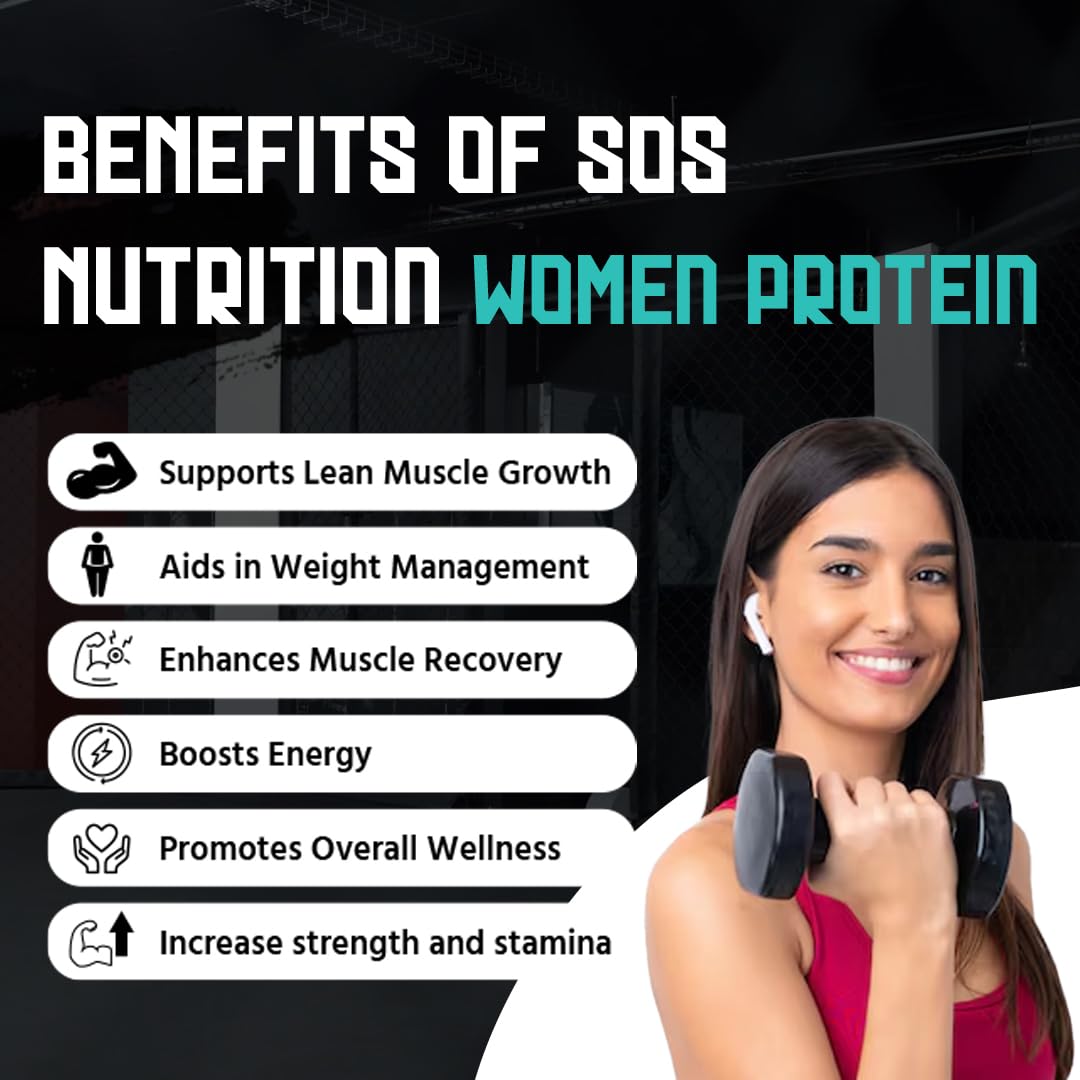 SOS Nutrition Slimming Whey Protein Powder for Women 500gm | Weight Loss Protein Powder