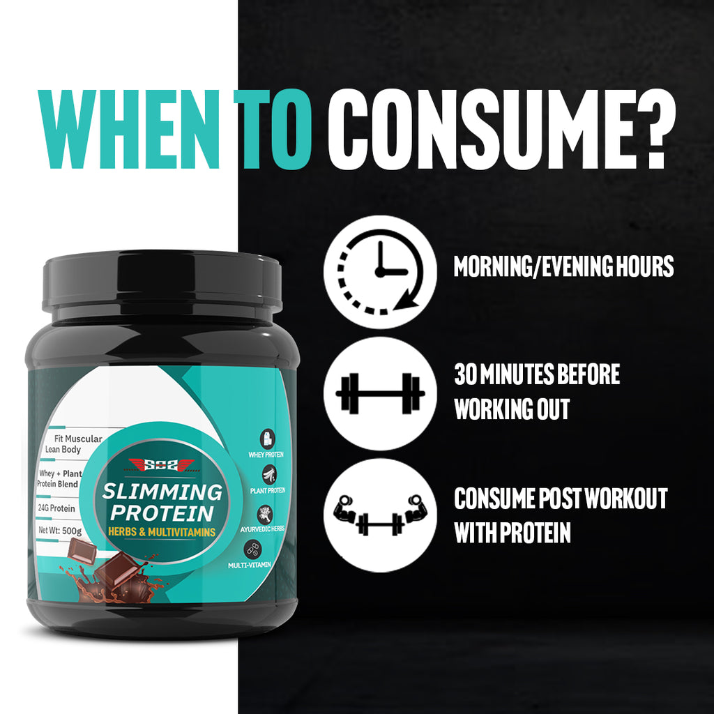 SOS Nutrition Slimming Whey Protein Powder for Women 500gm | Weight Loss Protein Powder