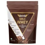Gold Whey Protein Powder (Chocolate 454g) For Men Women 24g Whey Protein, 5.5g BCAAs, 16 Serving, Ashwagandha, Musli, No Added Sugar, Faster Muscle Recovery & Improved Strength